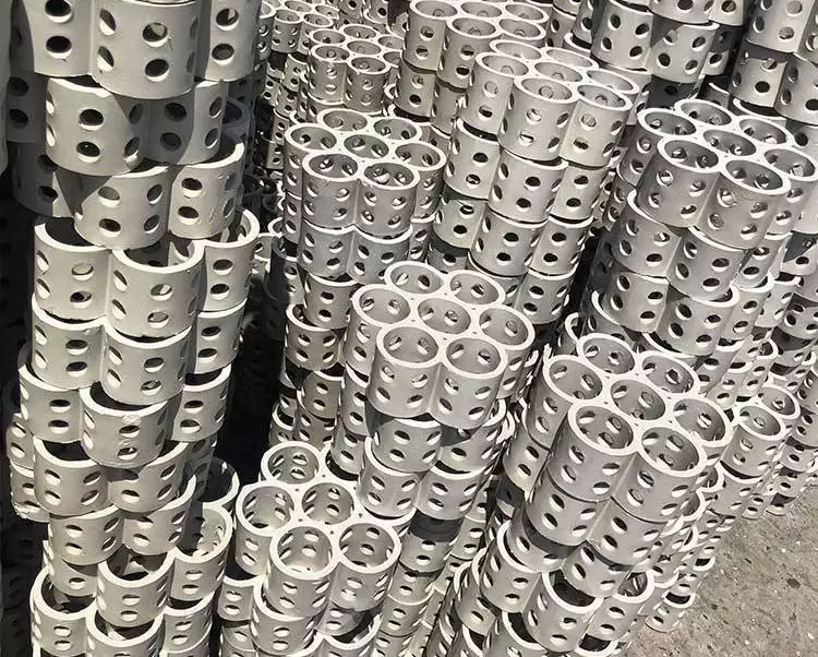 ceramic random packing for solvent recovery columns